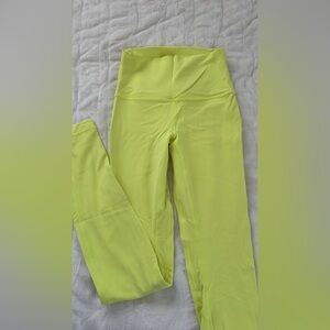Lululemon Athletica Neon Yellow Leggings